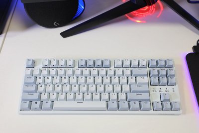 杜伽K320w浅雾蓝版键盘评测：日常好搭档