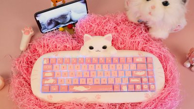 萌翻猫奴&治愈心情：X-Bows猫咪硅胶机械键盘评测